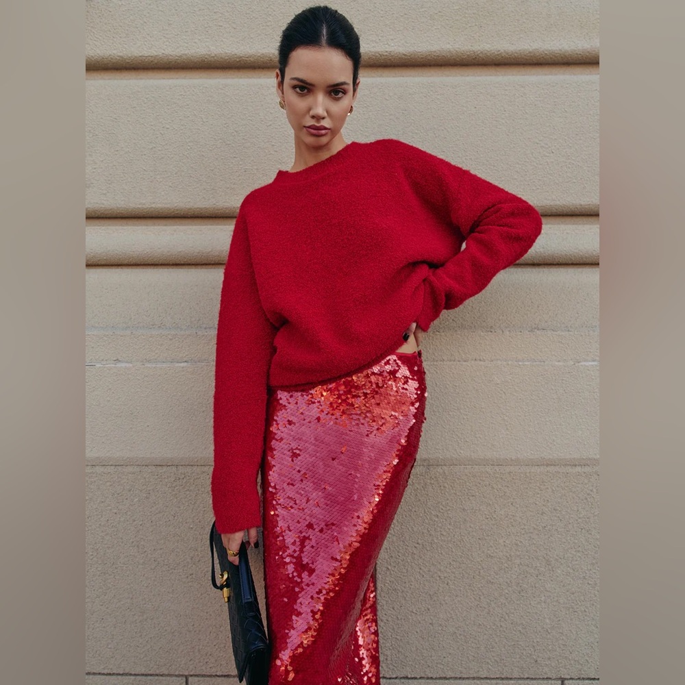 Commense Elegant Wool-Blend Cozy Sweater